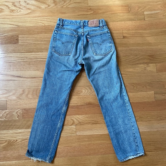 Vintage LEVIS 701/501 Student Fit Cropped Jeans size 23/24 - Picture 2 of 6